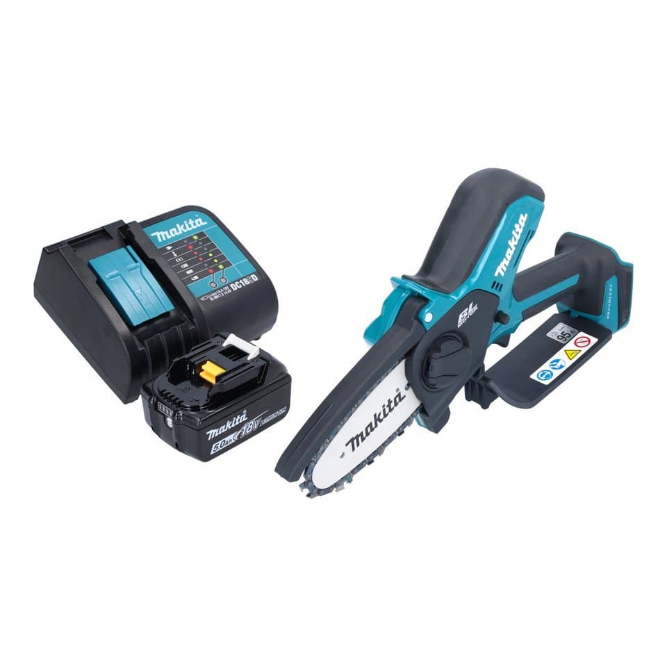 Makita Benzin-Kettensäge DUC 101 ST01 18 V 10 cm Brushless + 1x Akku 5,0 Ah + Ladegerät