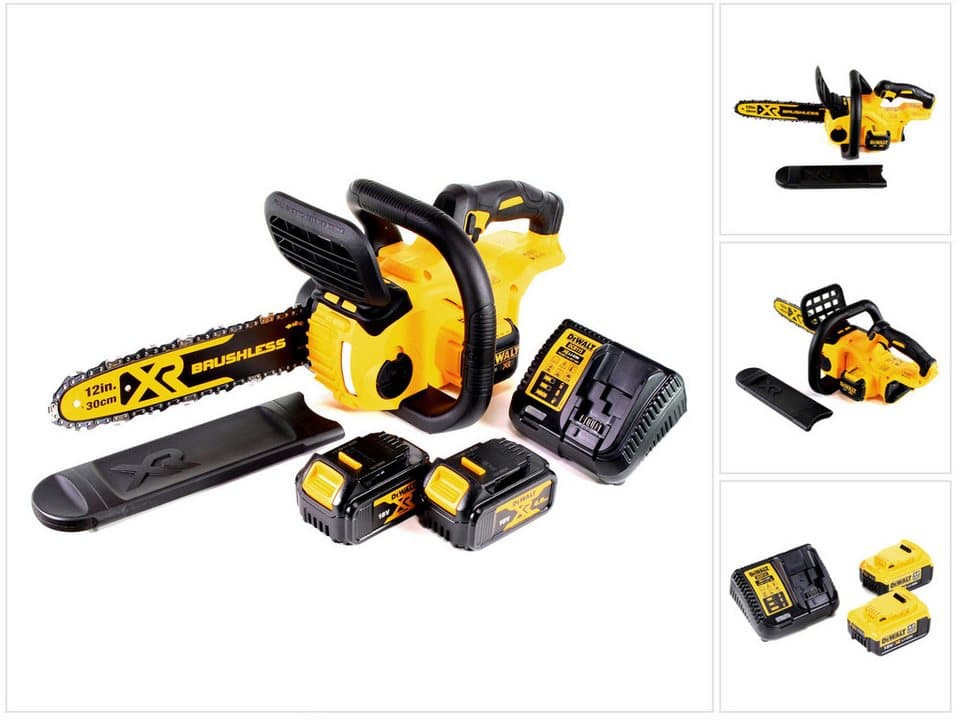 DeWalt Akku-Kettensäge DCM 565 M2 Akku Kettensäge 18V + 2x Akku 4,0 Ah + Ladegerät