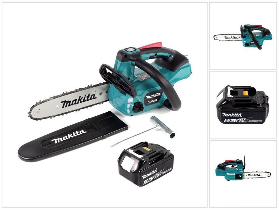 Makita Akku-Kettensäge DUC 254 F1 Akku Kettensäge 18 V 25 cm Brushless + 1x Akku 3,0 Ah - oh