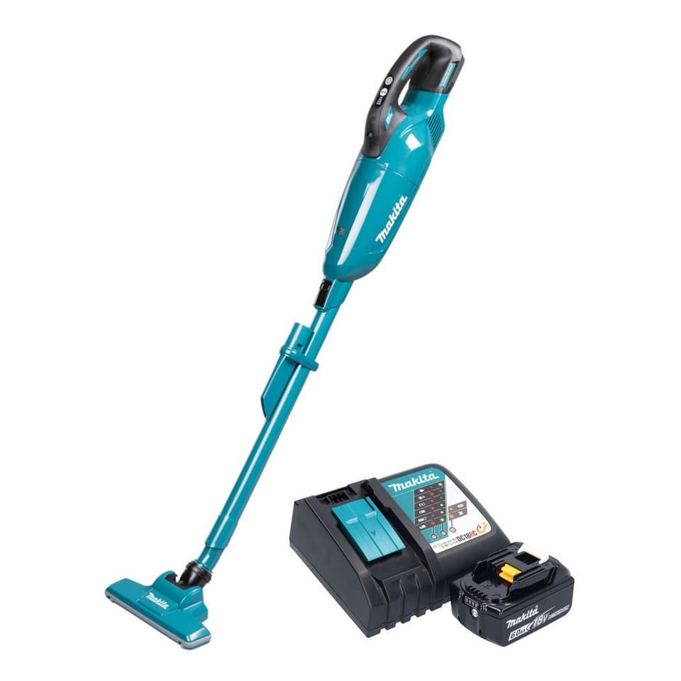 Makita Akku-Handstaubsauger DCL 284 FRG Akku Staubsauger 18 V 0,73 l + 1x Akku 6,0 Ah + Ladegerät