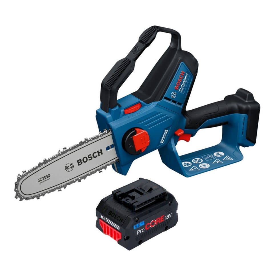 Bosch Professional Benzin-Kettensäge GKE 18V-20 Professional 18 V 18cm + 1x ProCORE Akku 5,5Ah - ohne Lader