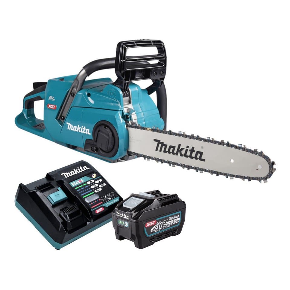 Makita Akku-Kettensäge UC 015 GT101 Akku Kettensäge 40 V 35 cm + 1x Akku 5,0 Ah + Ladegerät
